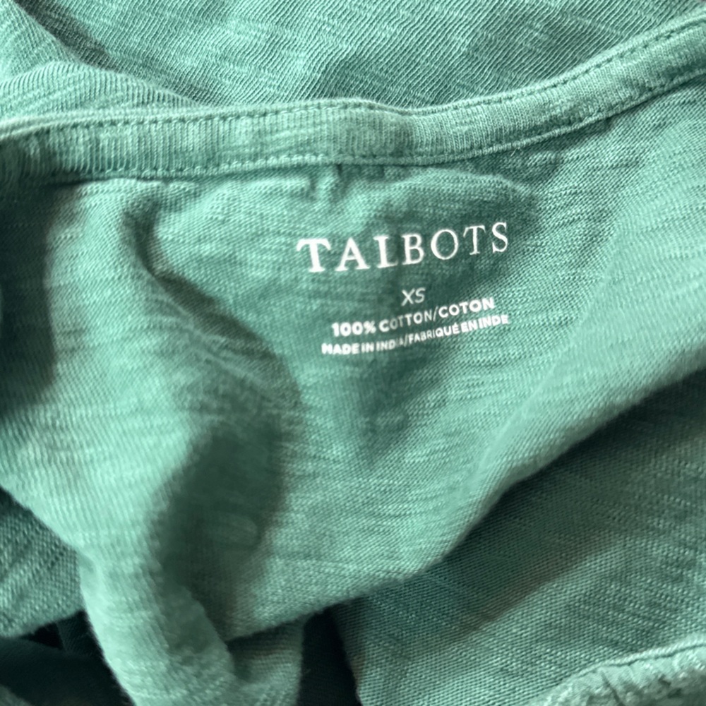 Green Talbots extra small sleeveless blouse Size XS - Picture 5 of 6